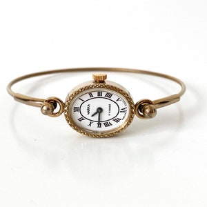 Gold vintage watch for Women, Women's vintage watch, Vintage watch, Floral watch, "Chaika" 17 jewels, women's wrist watch