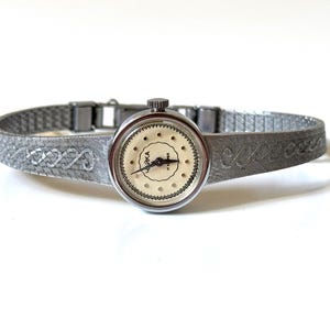 ON SALE. Silver women&#39;s vintage watch. Women watch, Women&#39;s antique watch, Vintage watch, wrist watch &quot;Chaika&quot;