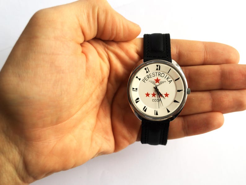 Vintage Watch - Glasnost Perestroika - watch watch Mens watch Mechanical watch men's watch "Raketa" image 4