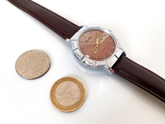 Unisex Vintage wrist watch for men Slava with cal… - image 5