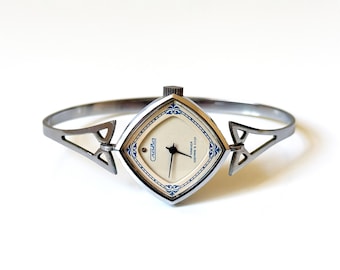 ON SALE. Silver women's vintage watch. Women watch, Women's antique watch, Vintage watch, wrist watch "Chaika"