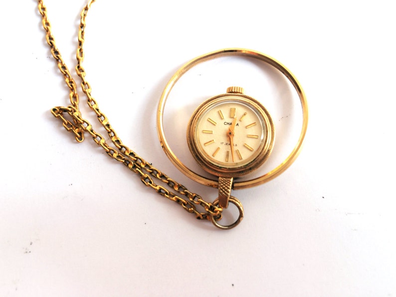 Gold Plated Soviet Necklace Watch Vintage Gold Pendant Watch - Etsy