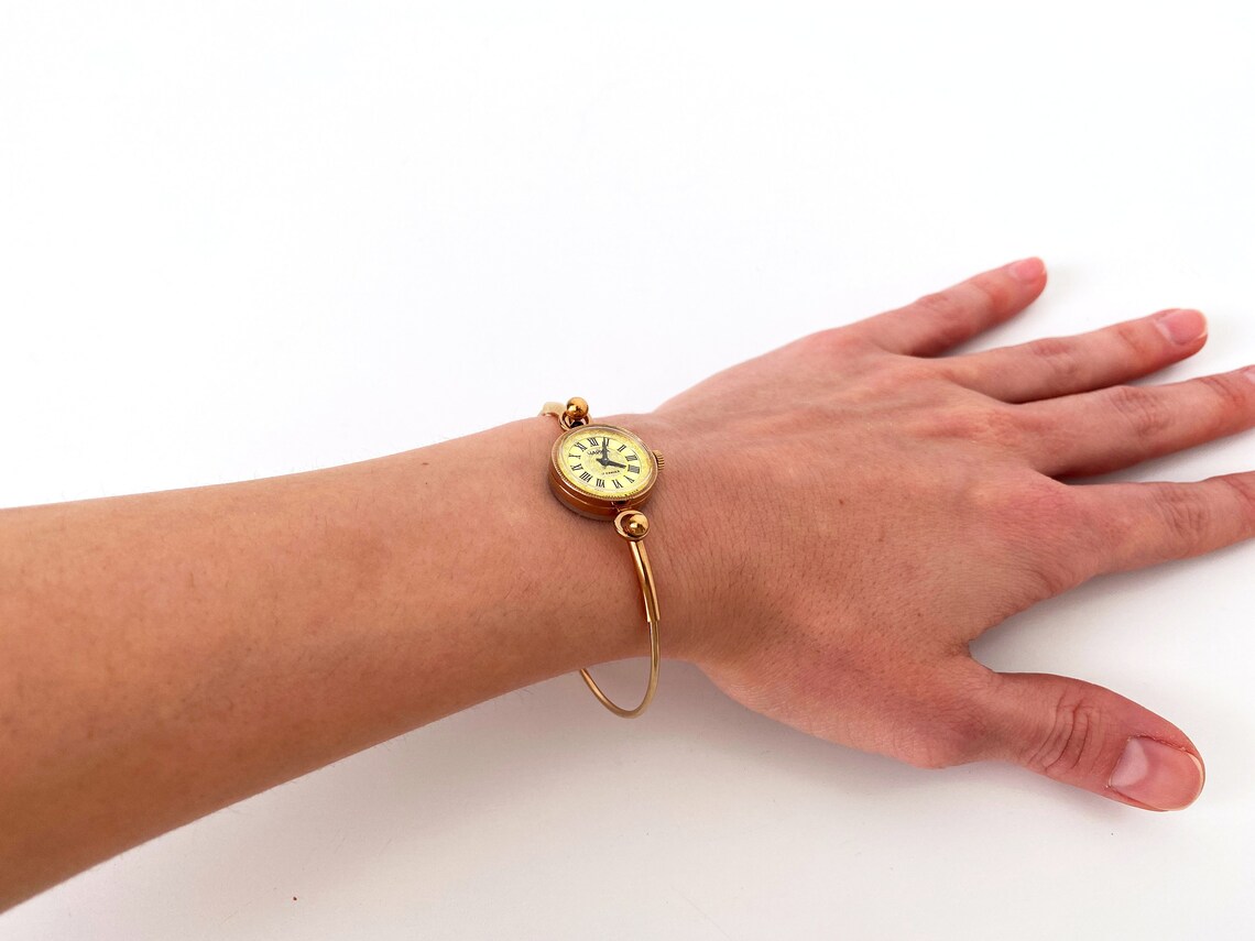 Gold Vintage Watch Women's Wrist Watch chaika Etsy
