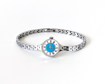 ON SALE. Silver women's vintage watch. Women watch, Women's antique watch, Vintage watch, wrist watch "Chaika"