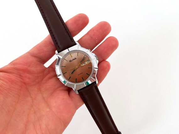 Unisex Vintage wrist watch for men Slava with cal… - image 7