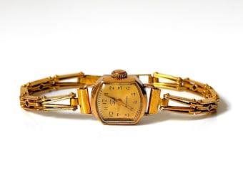 Women's Vintage Watches, Antique Watches, Retro Watches, Mechanical Watches, Golden Timepieces, Gold Dress Watches, Dainty Small Watch