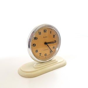 Vintage alarm clock Slava. Table Alarm clock. Old alarm clock. Working Vintage clock. Alarm clock. Mechanical alarm watch with 11 jewels image 4
