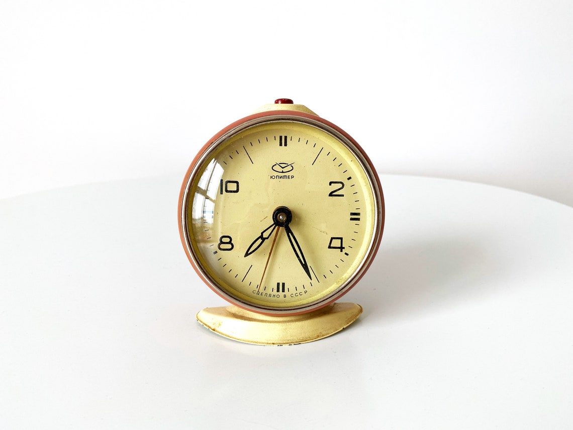 Vintage russian alarm clock Slava. Soviet Alarm Etsy