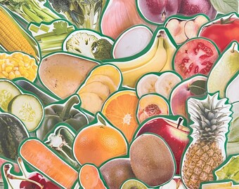 Fruits and Vegetables for Speech Therapy Extra Large Laminated Flashcards 40 Total for Speech, Language, Special Education, Classroom