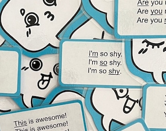 Thought Bubbles for Social Skills:  Laminated Activity Cards Speech Language Therapy
