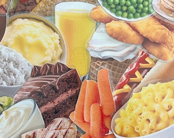 35 Photo Food Pictures for Kids Speech Therapy Laminated Flashcards