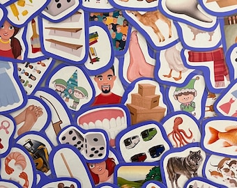 Irregular Plurals for Speech Therapy Laminated Flashcards 60 Total