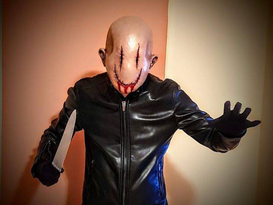 Smiley Serial Killer Deluxe Halloween Latex Mask Scary Etsy