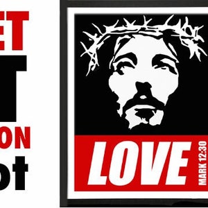 YOUTH MINISTRY Jesus Revolution Street Art Reboot Revolutionary Promotional Material Digital Download png Stencil image 1