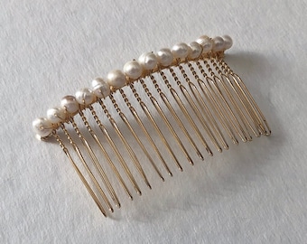 Bridal Pearl Hair Comb, Womens Hair Slide, Bohemian Hair, Wedding Pearl Comb, Bridesmaids Hair Clip, Bridal Boho Hair