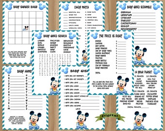 mickey mouse baby shower theme for a boy
