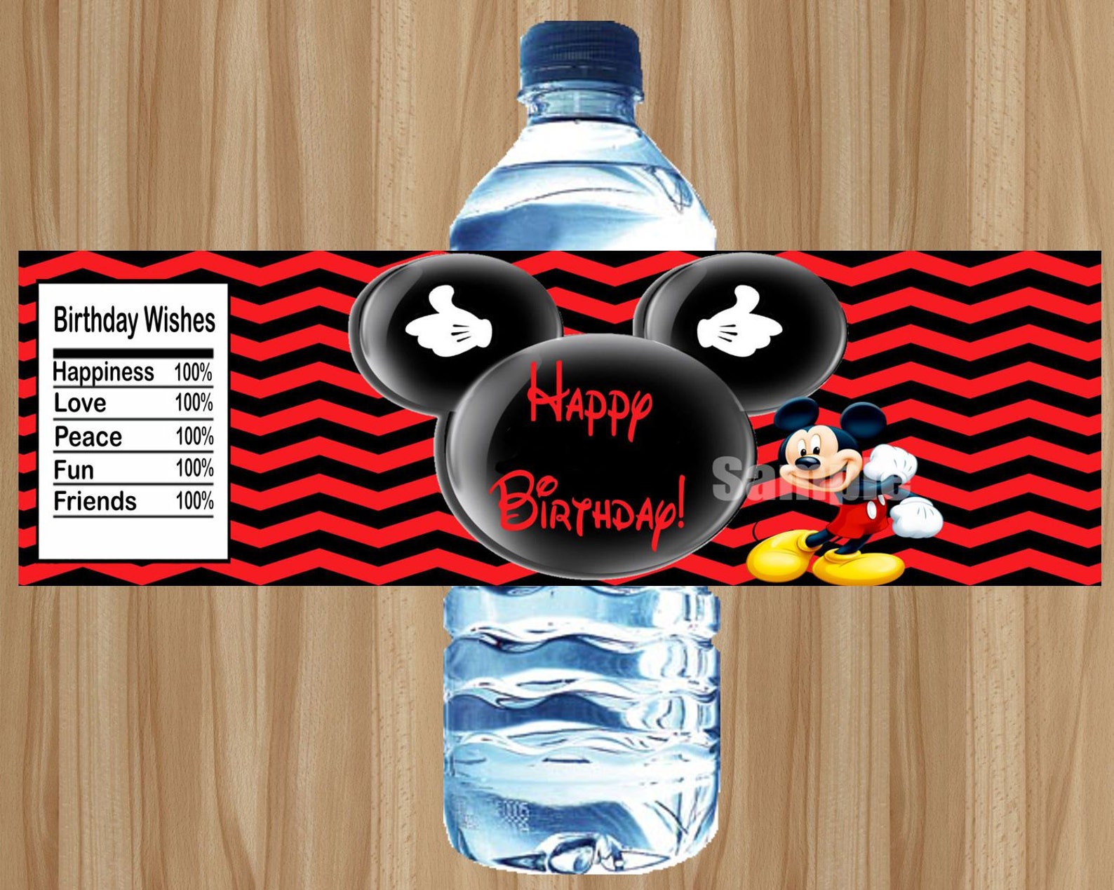 Mickey Mouse Water Bottle Labels Mickey Mouse Labels Mickey | Etsy