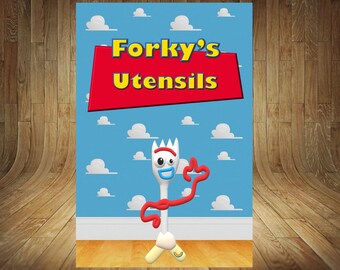 Toy Story Food Labels, Toy Story Food, Toy Story Sign, Toy Story Table Signs, Toy Story Food Signs, Toy Story Birthday, Forks, Spoons