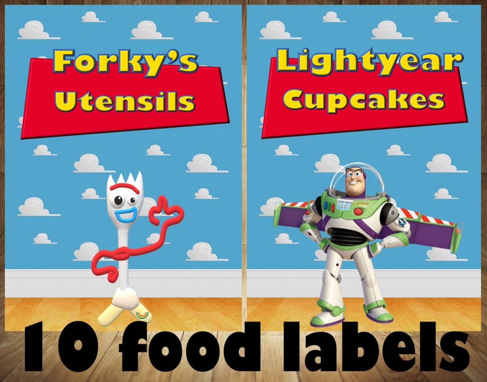 Toy Story Food Labels Toy Story Food Toy Story Sign Toy Etsy