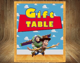 Toy Story Tischschild, Toy Story Geschenk, Toy Story Zeichen, Toy Story Geschenktisch, Toy Story Geburtstagsschild, Toy Story Babyparty, Toy Story