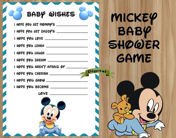mickey baby shower