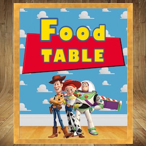 Tabliczka Toy Story, Tabliczka z jedzeniem Toy Story, Tabliczka z Boy Story, Tabliczka z jedzeniem Toy Story, Tabliczka z Toy Story, Tabliczka z Toy Story, Baby Shower Toy Story, Tabliczka z Boy Story