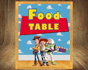 Toy Story Table Sign, Toy Story Food Table, Boy Story Sign, Toy Story Food Sign, Toy Story Sign, Toy Story Baby Shower, Boy Story