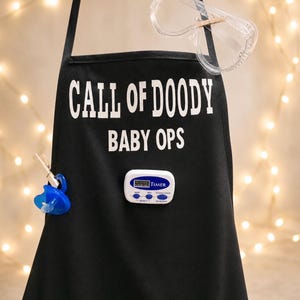 Call of Doody Baby Ops Apron, Funny New Dad Gift