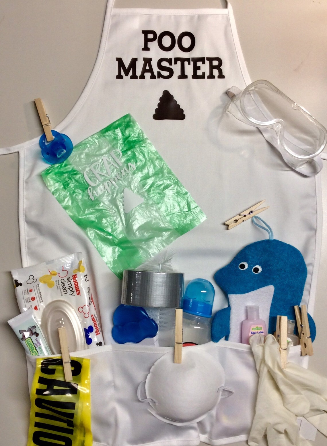 POO MASTER daddy to be gag gift baby shower present diaper Etsy