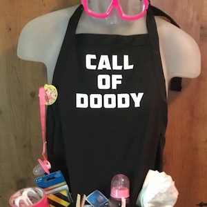 New Daddy call of Doody, baby shower funny gag gift,new dad, first time dad, diaper party Doody apron, present