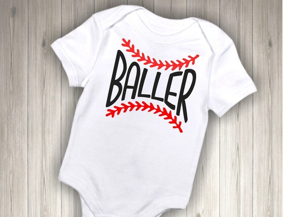 baby baseball tee baller romper baseball t shirt