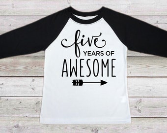 Birthday tshirt, 5yrs old tee, birthday apparel,Im 5, childs birthday, birthday party clothing