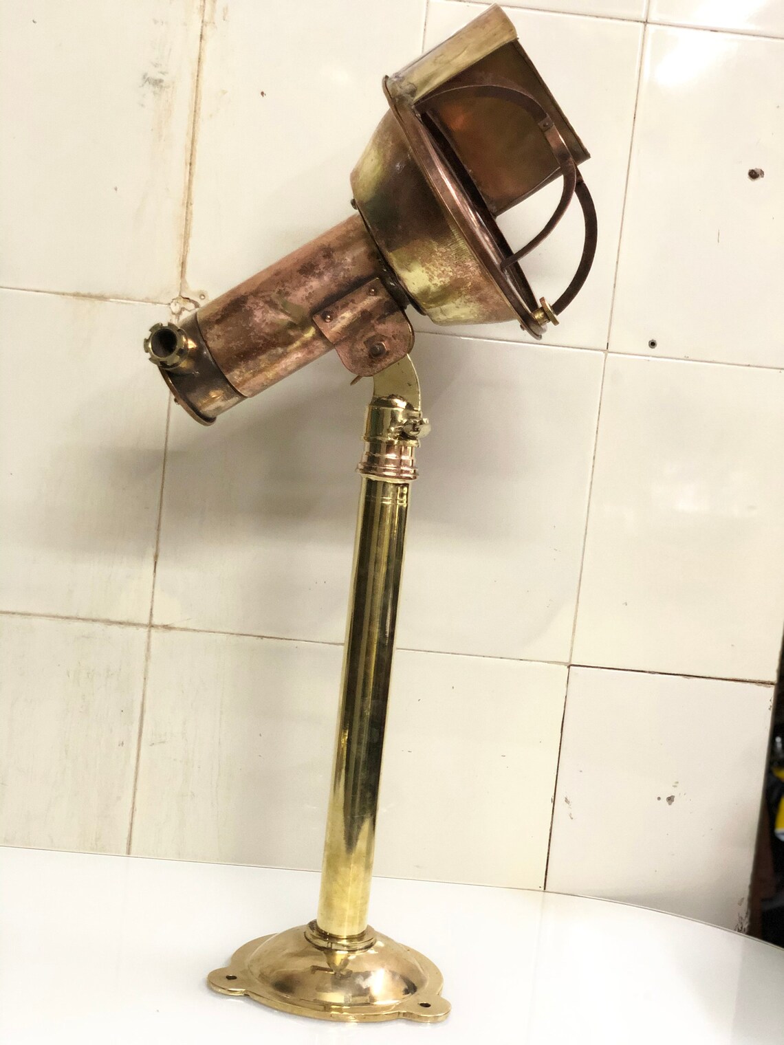 Antique Nautical Authentic Old Ship Reclaimed Spot Light One Etsy UK