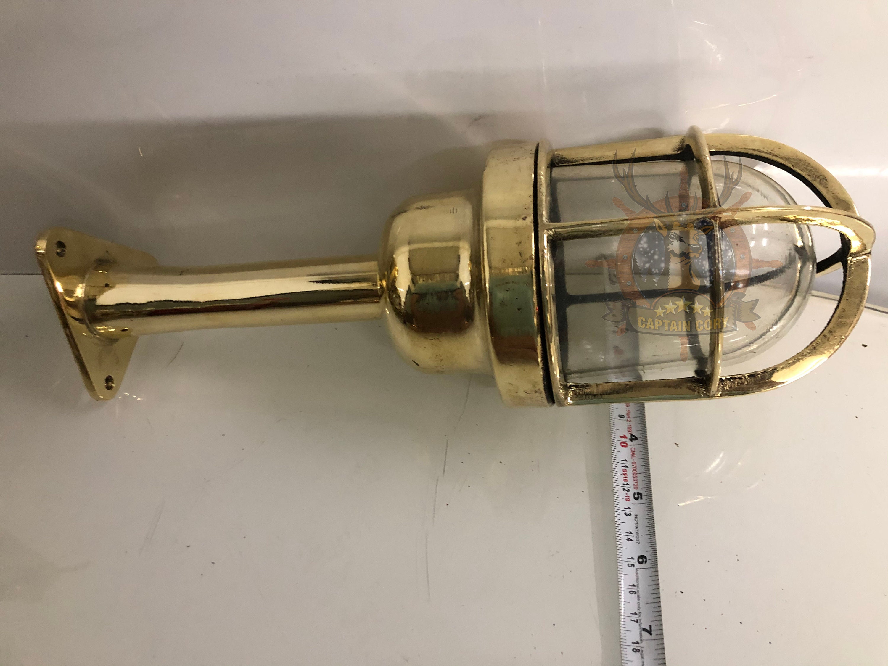Marine Vintage Industrial Brass Original Bulkhead Nautical Ceiling