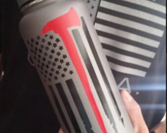 Firefighter Axe Flag Design, digital download SVG