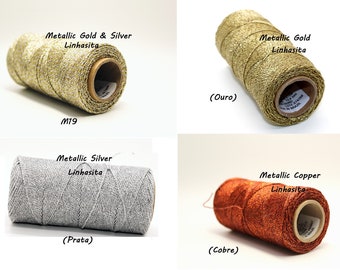 Choose Any 1 MM Metallic Linhasita Waxed Polyester Spools/ Strings/ Macrame Supply
