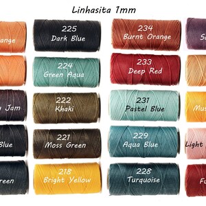 1 MM Linhasita Waxed Polyester Spools/ Strings/ Macrame Supply, Part 1 image 3