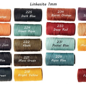 6 Linhasita Waxed Polyester Spool Package Deal/ Cords/ Strings/ Macrame image 3