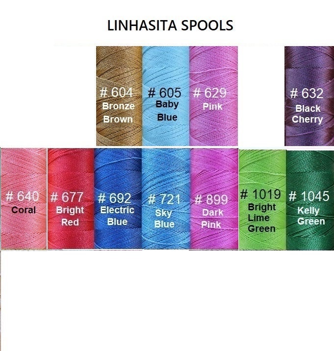 14 Linhasita Waxed Polyester Spool Package Deal/ Cords/ | Etsy