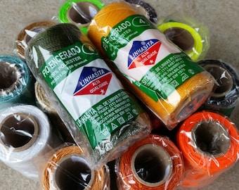 Choose Any 1 MM or 0.5MM Linhasita Waxed Polyester Spools/ Strings/ Macrame Supply