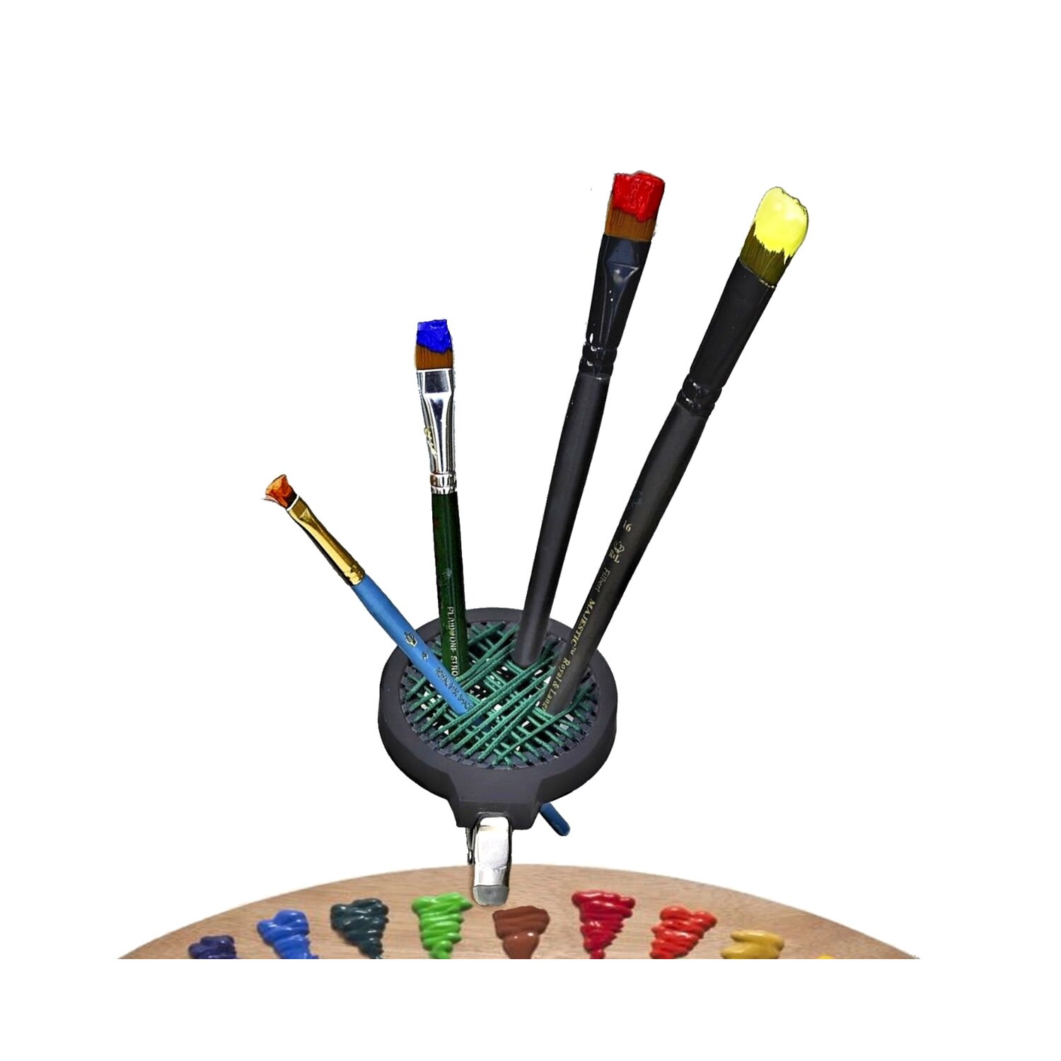 Mini Clipon Paint Brush Holder Etsy