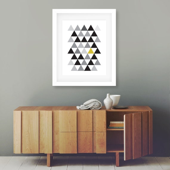 Printable Yellow And Grey Wall Art