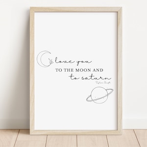 Ti amo fino alla luna e a Saturno / Taylor Swift / Stampa testo Taylor Swift / Stampe Swift / Stampe Taylor Eras / Stampe testo Taylor Swift