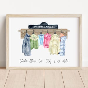 Personalisierte Familie Druck | Personalisiertes Familienmantelschild | Benutzerdefinierte Familie | Muttertagsgeschenk | Neues Zuhause Geschenk | Geschenk für Sie | Manteldruck