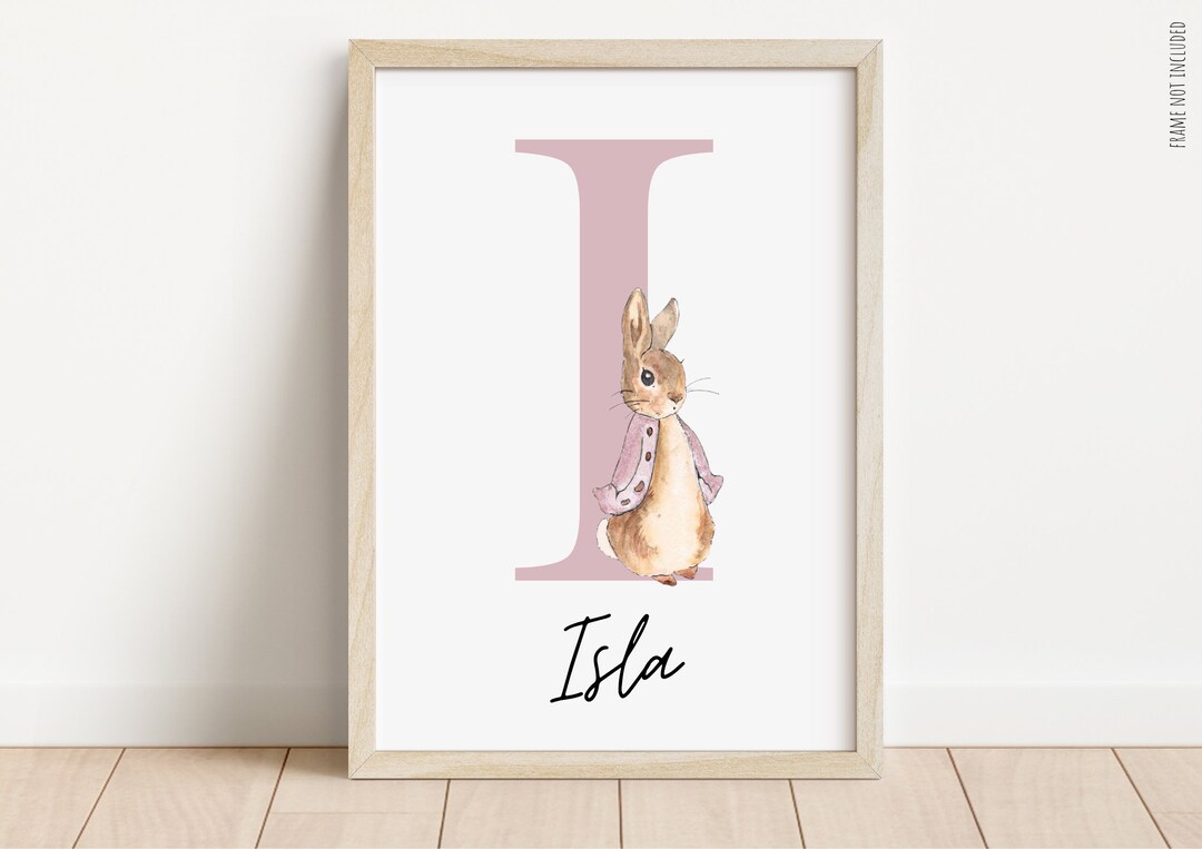 Peter Rabbit Personalised Name Print | Beatrix Potter Nursery Prints ...