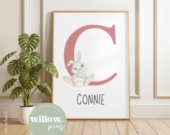 Bambi Personalisierter Name Druck | Bambi Poster | Personalisiertes Kinderzimmer Poster | Bambi Schlafzimmer Dekor | Kinderzimmer Drucke
