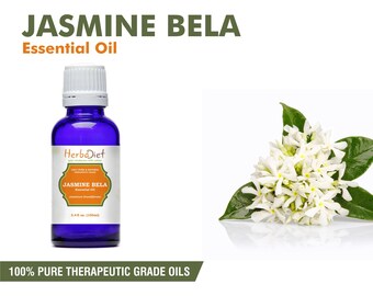 Jasmine Essential Oil (Jasminum Grandiflorum)100% Pure Therapeutic Grade Oils Aromatherapy oil 1ml to 100 ml Dropper Glass bottle