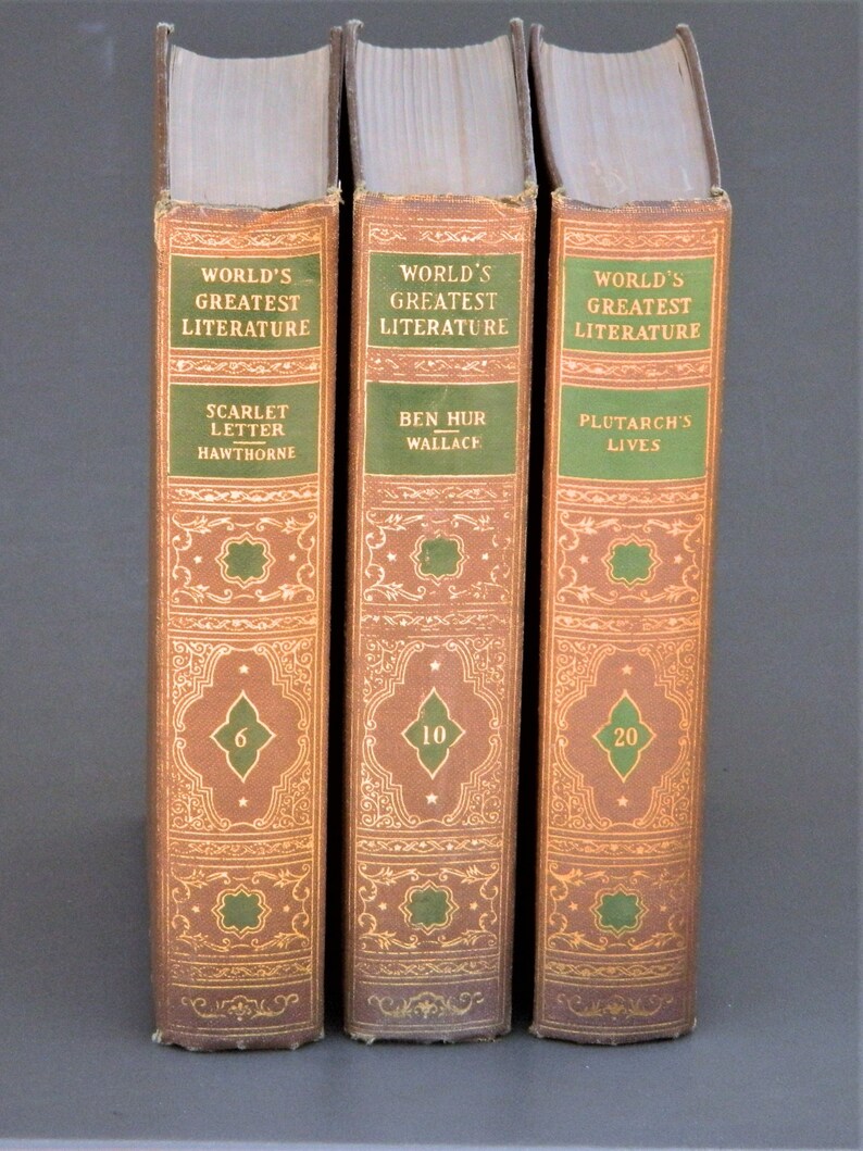 World's Greatest Literature hardcover books Spencer Press Etsy