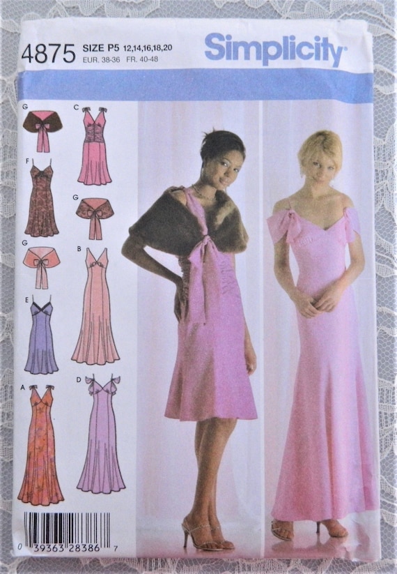 5899 VINTAGE Simplicity Sewing Pattern Misses Pullover Tops w//Square Neckline