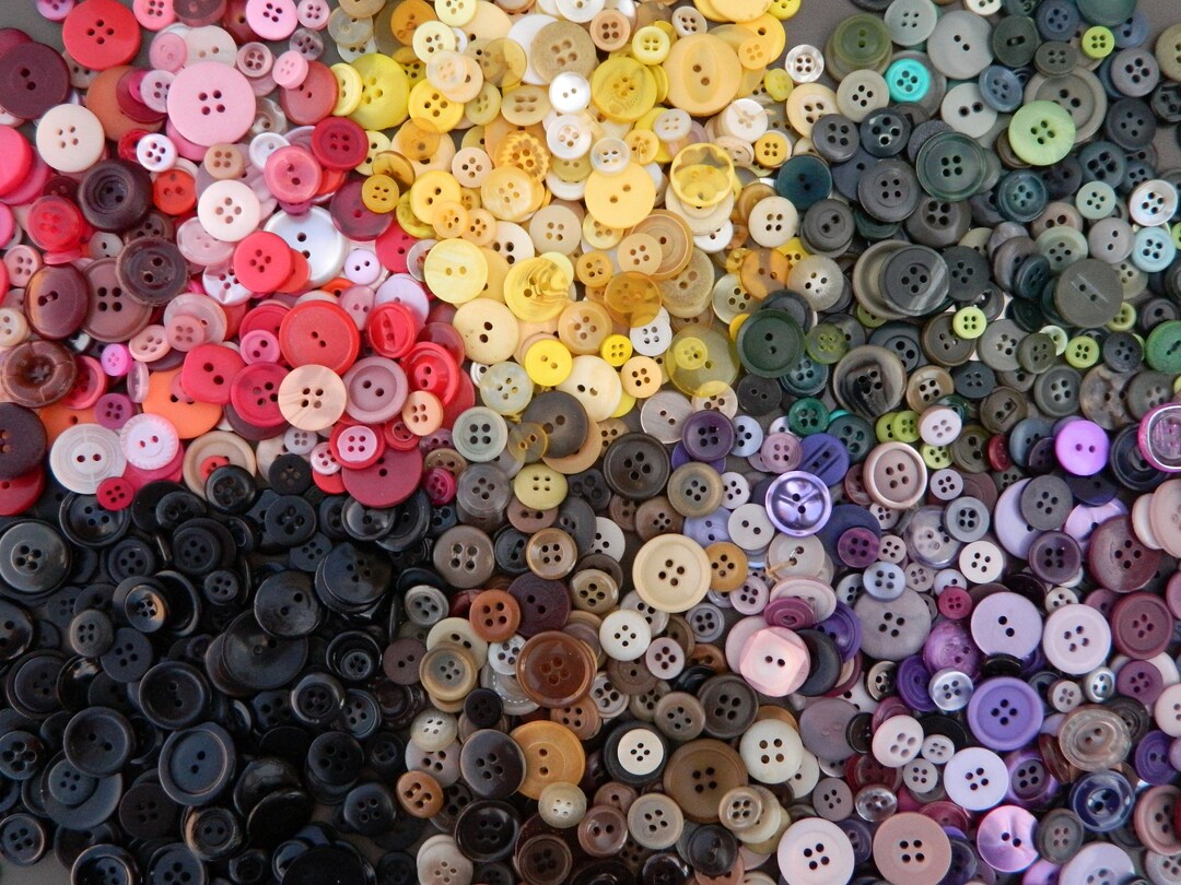 Buttons by the Pound Choose the Color Red Yellow Green Blue Etsy